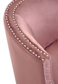 Larissa Accent Chair - Pink Velvet Fabric with Studded Detail
