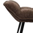 Chrishall Occasional Chair with Footstool - Brown
