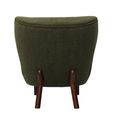 Lewis Occasional Chair - Green Boucle Fabric - Wing Back