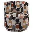 Portico Accent Chair - Multicolour Velvet Fabric - Swivel