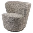 Roehampton Accent Chair - Mocha Fabric - Swivel