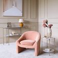 Rowley Accent Chair - Blush Chenille Fabric