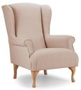 Linnet Pastel Fabric Accent Chair