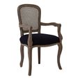 Loire Armchair - Dark Grey and Black Fabric
