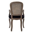 Loire Armchair - Dark Grey and Black Fabric