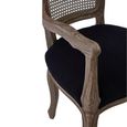 Loire Armchair - Dark Grey and Black Fabric
