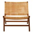 Lovina Lounge Chair - Teak Wood and Rattan