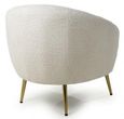 Lucia Boucle Vanilla White Tub Chair
