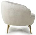 Lucia Boucle Vanilla White Tub Chair