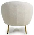Lucia Boucle Vanilla White Tub Chair