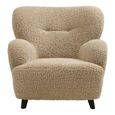 Lunaro Lounge Chair - Light Brown - Fabric