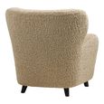 Lunaro Lounge Chair - Light Brown - Fabric