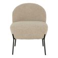 Merida Lounge Chair - Beige - Fabric
