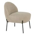 Merida Lounge Chair - Beige - Fabric