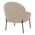 Merida Lounge Chair - Beige - Fabric