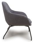 Moby Accent Chair - Grey Fabric