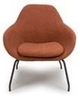 Moby Accent Chair - Orange Fabric