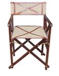 Mysore Hancrafted Canvas Cognac Director Chair