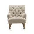Padstow Highback Armchair - Wheat Fabric