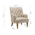 Padstow Highback Armchair - Wheat Fabric