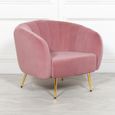 Tub Chair - Pink Velvet