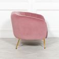 Tub Chair - Pink Velvet