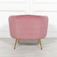 Tub Chair - Pink Velvet