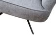 Salinas Grey Chenille Fabric Swivel Armchair