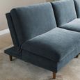 Scott Click Clack Chair - Eryx Chenille Navy Blue Fabric