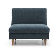 Scott Click Clack Chair - Eryx Chenille Navy Blue Fabric