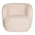Setubal Lounge Chair - Off White - Fur