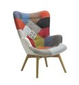Sloane Armchair - Multi Coloured Patchwork Fabric