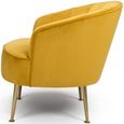 Stella Accent Chair - Yellow Fabric