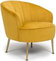 Stella Accent Chair - Yellow Fabric