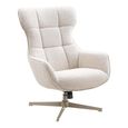 Turin Lounge Chair - Natural - Fabric - Swivel