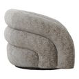 Valletta Lounge Chair - Dark Grey - Fabric - Swivel