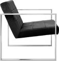 Vogue Cocktail Armchair - Black Velvet Fabric