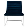 Vogue Cocktail Chair - Midnight Blue Velvet Fabric