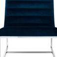 Vogue Cocktail Chair - Midnight Blue Velvet Fabric