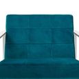 Vogue Cocktail Armchair - Teal Velvet Fabric
