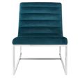 Vogue Cocktail Chair - Teal Velvet Fabric