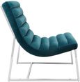 Vogue Cocktail Chair - Teal Velvet Fabric
