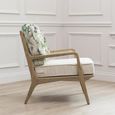 Cirsium Idris Armchair - Damson - Printed