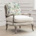 Cirsium Florence Armchair - Stone and Damson - Printed