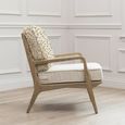 Fresia Idris Armchair - Linen - Printed
