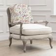 Ilinizas Florence Armchair - Stone and Poppy - Printed
