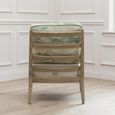 Russet Idris Armchair - Shores Linen - Printed