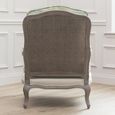 Russet Florence Armchair - Stone and Linen Shores - Printed