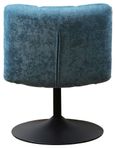 Yerevan Blue Chenille Fabric Swivel Chair
