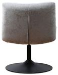 Yerevan Grey Chenille Fabric Swivel Chair